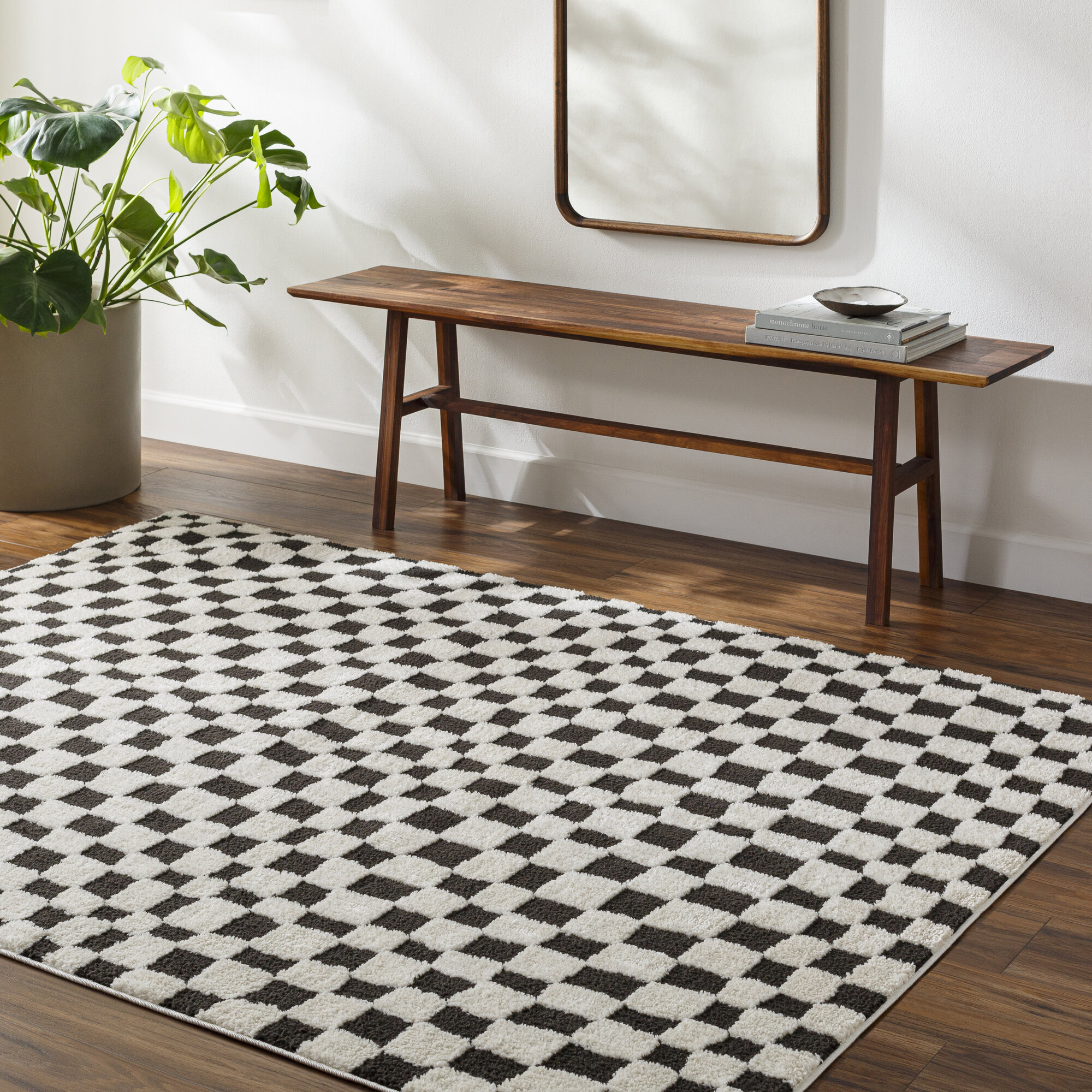 Adler in Checkerboard Black