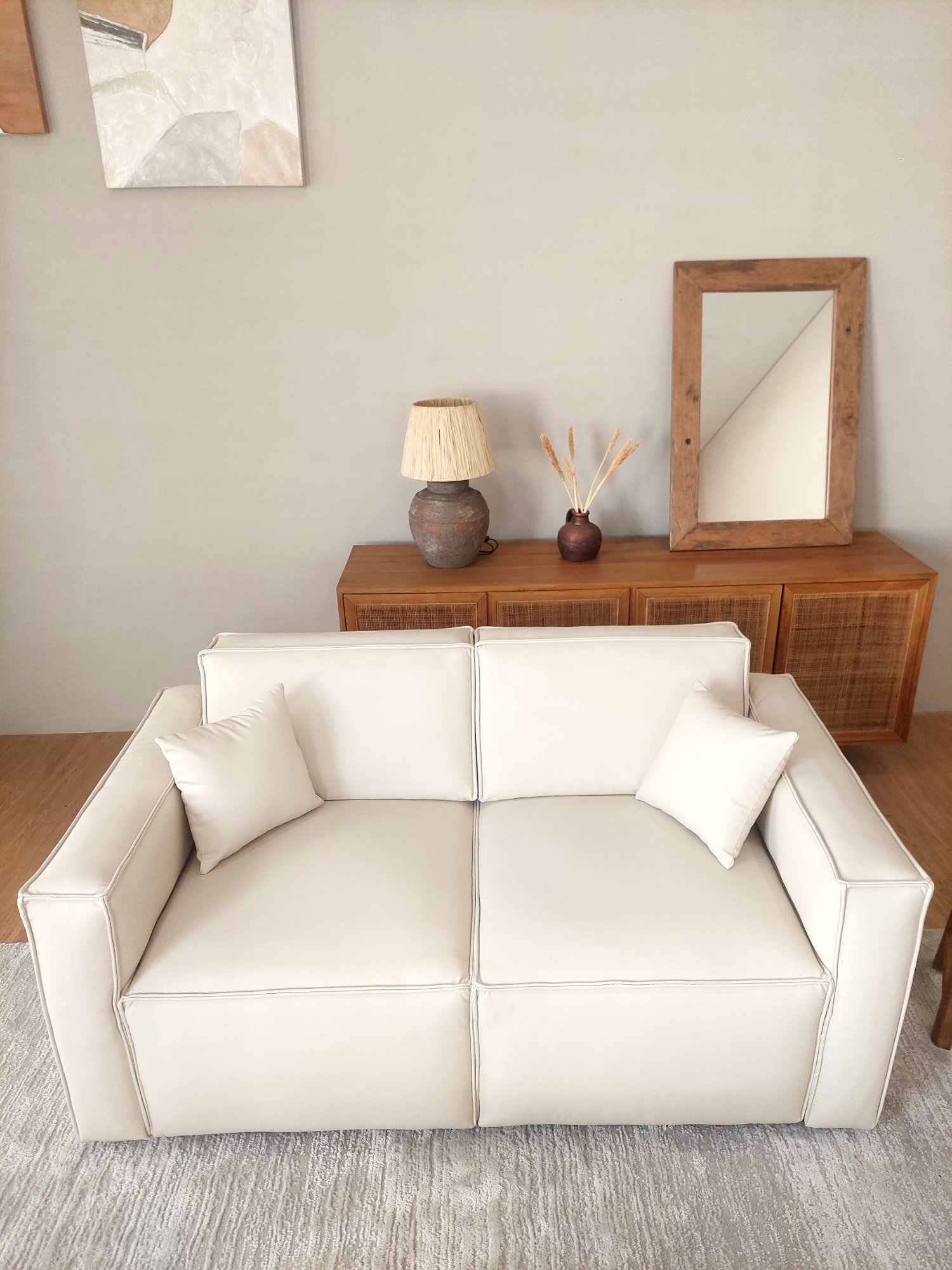 Nolan Sofa, front view up close